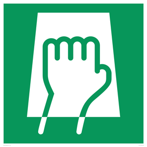 E906 safe condition push pad to open